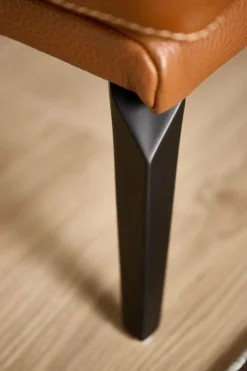 Canapé cuir Basile - Cognac - Grand 2 places