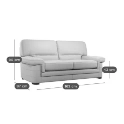 Canapé cuir Melbourne - Cognac - 2 places