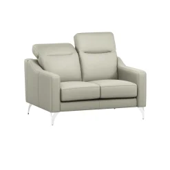 Canapé cuir têtières relevables Ben - Lune - 2 places