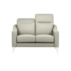 Canapé cuir têtières relevables Ben - Lune - 2 places