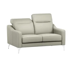 Canapé cuir têtières relevables Ben - Lune - Grand 2 places