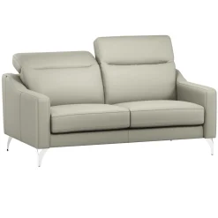 Canapé cuir têtières relevables Ben - Lune - 3 places