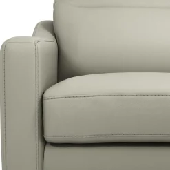 Canapé cuir têtières relevables Ben - Lune - 3 places