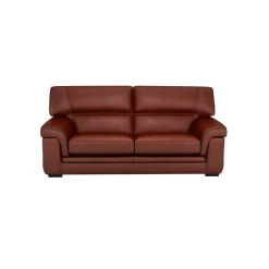 Canapé cuir Valentina - Brandy - 3 places