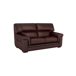 Canapé cuir Valentina - Marron Foncé - 2 places