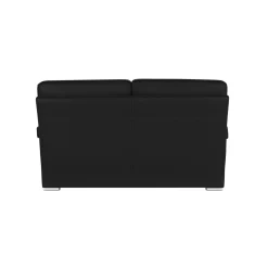 Canapé cuir Vittoria - Noir - 3 places