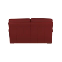 Canapé cuir Vittoria - Rouge - 2 places