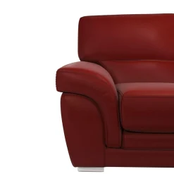 Canapé cuir Vittoria - Rouge - 2 places