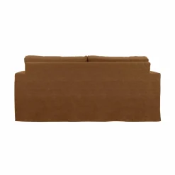 Canapé lin déhoussable Martigues - Caramel - 3 places