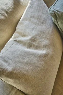 Canapé lin déhoussable Moëze - Naturel - 4 places