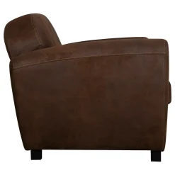 Canapé microfibre aspect cuir vieilli Owen - 2 places