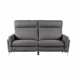 Canapé relax électrique tissu Boston - Ardoise - 3 places