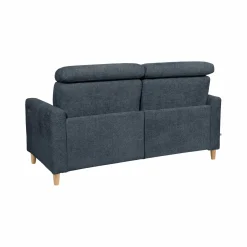 Canapé relax électrique tissu Chambord - Bleu - 2 places