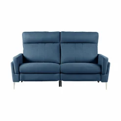 Canapé relax électrique tissu Boston - Bleu Jean - 3 places