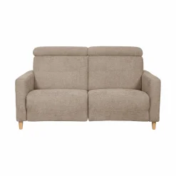 Canapé relax électrique tissu Chambord - Beige - Grand 2 places