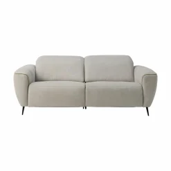 Canapé relax électrique tissu Marco - Gris Perle - 3 places