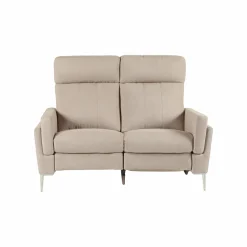 Canapé relax électrique tissu Boston - Naturel - 2 places - relax à droite