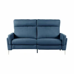 Canapé relax électrique tissu Boston - Bleu Jean - 3 places - relax à droite