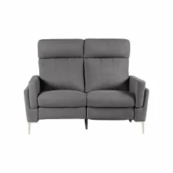 Canapé relax électrique tissu Boston - Ardoise - 2 places - relax à droite