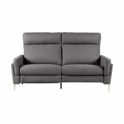 Canapé relax électrique tissu Boston - Ardoise - 3 places - relax à gauche