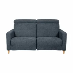 Canapé relax électrique tissu Chambord - Bleu - Grand 2 places