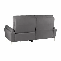 Canapé relax électrique tissu Boston - Ardoise - 3 places - relax à droite