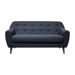 Canapé tissu Agathe - Bleu - 2 places