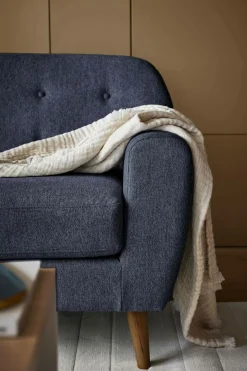 Canapé tissu Agathe - Bleu - 2 places