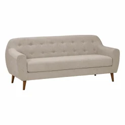 Canapé tissu Agathe - Crème - 3 places