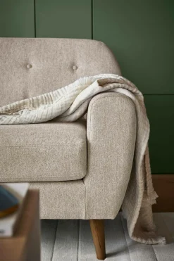 Canapé tissu Agathe - Crème - 3 places