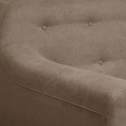 Canapé tissu Agathe - Grège - 3 places