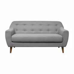 Canapé tissu Agathe - Gris Clair - 2 places