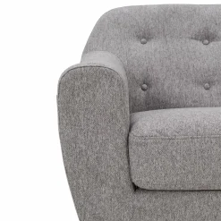 Canapé tissu Agathe - Gris Clair - 2 places