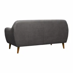 Canapé tissu Agathe - Gris Foncé - 3 places