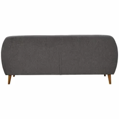 Canapé tissu Agathe - Gris Foncé - 3 places