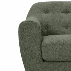 Canapé tissu Agathe - Vert Mousse - 3 places