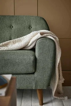 Canapé tissu Agathe - Vert Mousse - 3 places