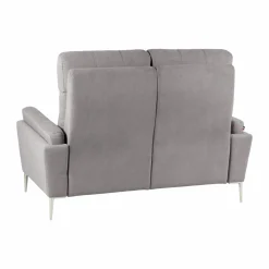 Canapé tissu Boston - Gris Clair - 2 places