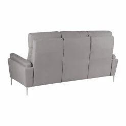 Canapé tissu Boston - Gris Clair - Grand 3 places