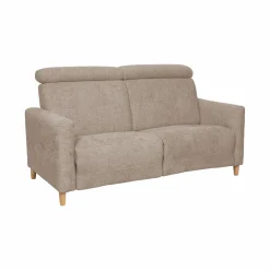 Canapé tissu Chambord - Beige - Grand 2 places