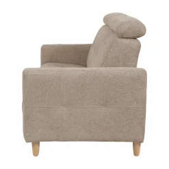 Canapé tissu Chambord - Beige - 3 places