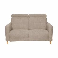 Canapé tissu Chambord - Beige - 2 places