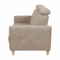 Canapé tissu Chambord - Beige - 2 places