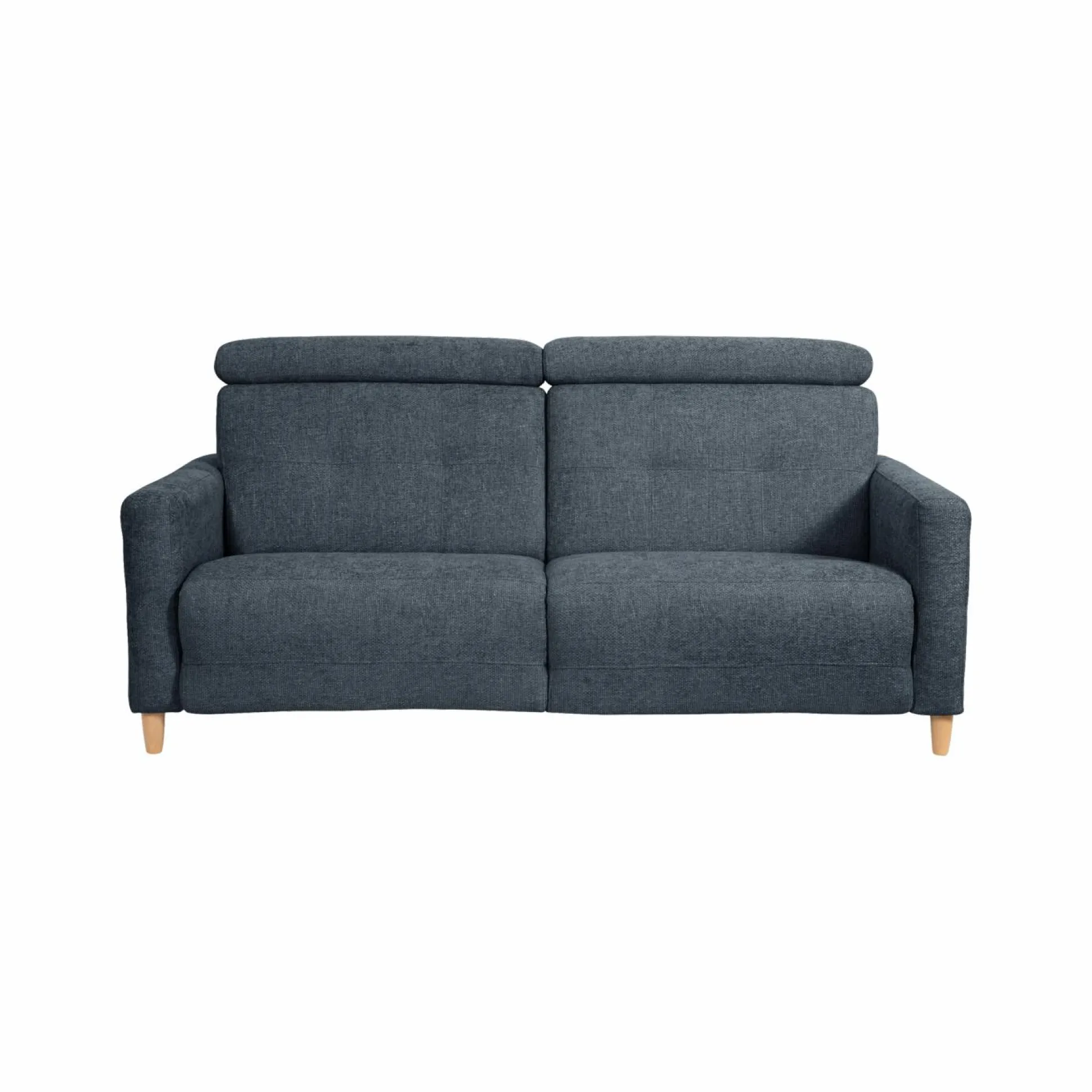 Canapé tissu Chambord - Bleu - Grand 2 places