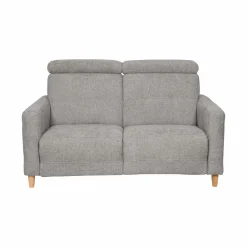 Canapé tissu Chambord - Gris - 2 places
