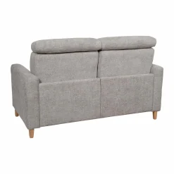 Canapé tissu Chambord - Gris - 2 places