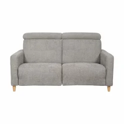 Canapé tissu Chambord - Gris - Grand 2 places