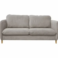 Canapé tissu chenillé Portimo - Gris Clair