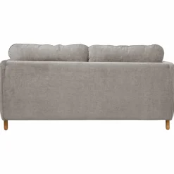 Canapé tissu chenillé Portimo - Gris Clair