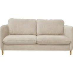 Canapé tissu chenillé Portimo - Ecru